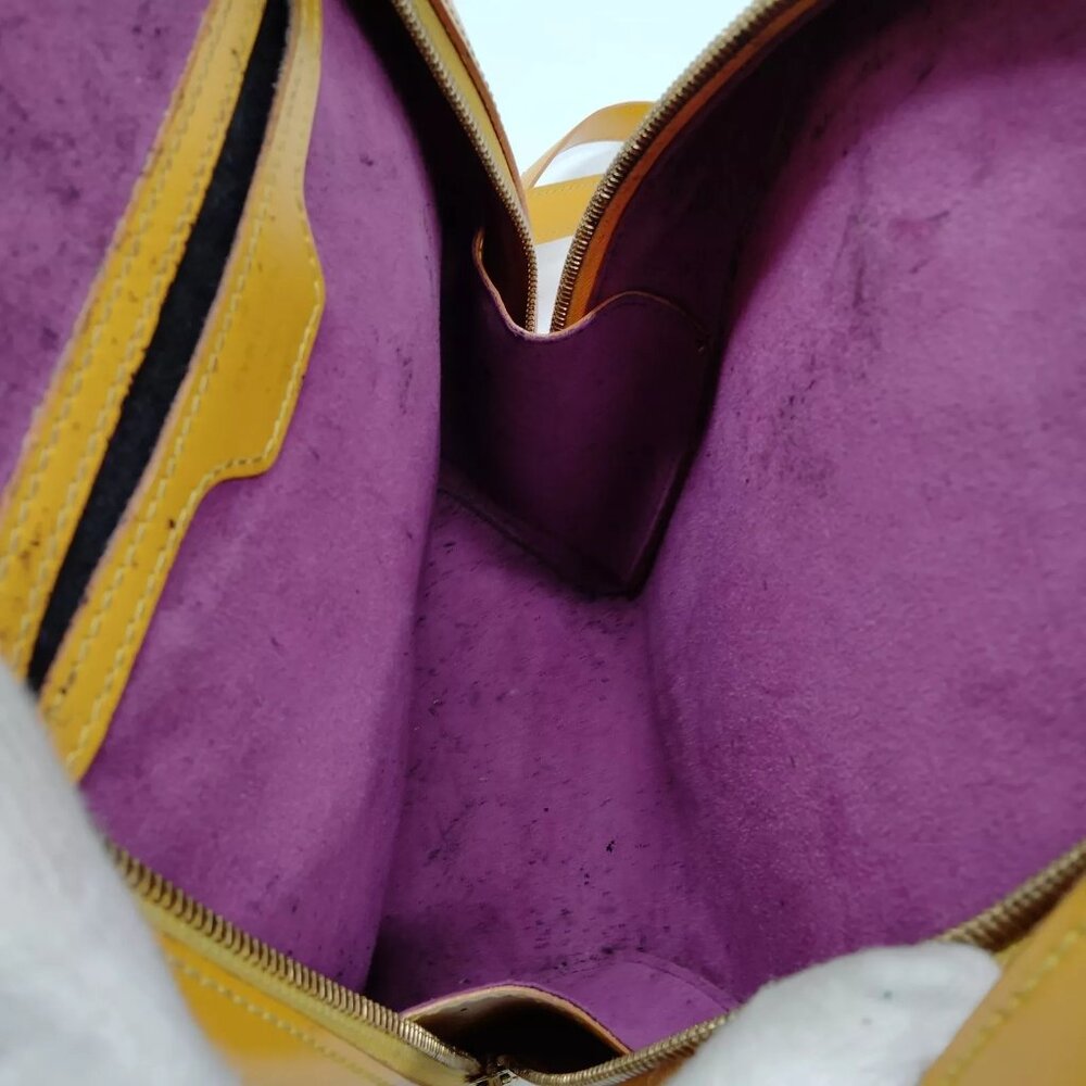 813312BF (L4) Louis Vuitton Backpack Bag Mabillon Yellow Epi Leather - Picture 6 of 9